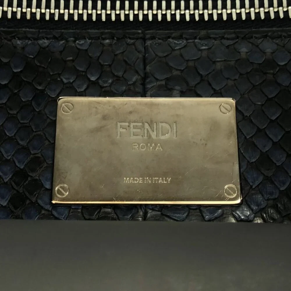 Fendi 2-Way Peekaboo Xlite Fit Bag Navy